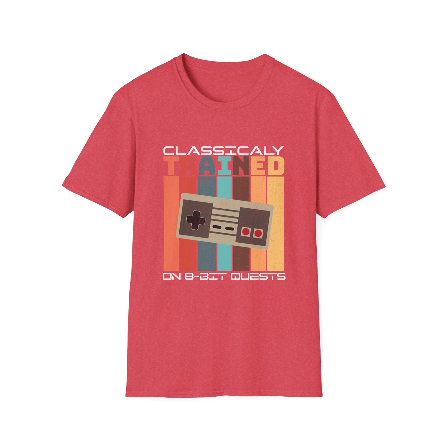 Retro Classically Trained on 8-Bit Quests Gamer T-Shirt