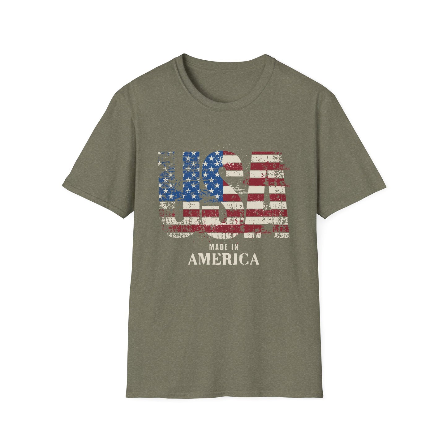 USA Pride US Flag Made in America 4th of July T-shirt