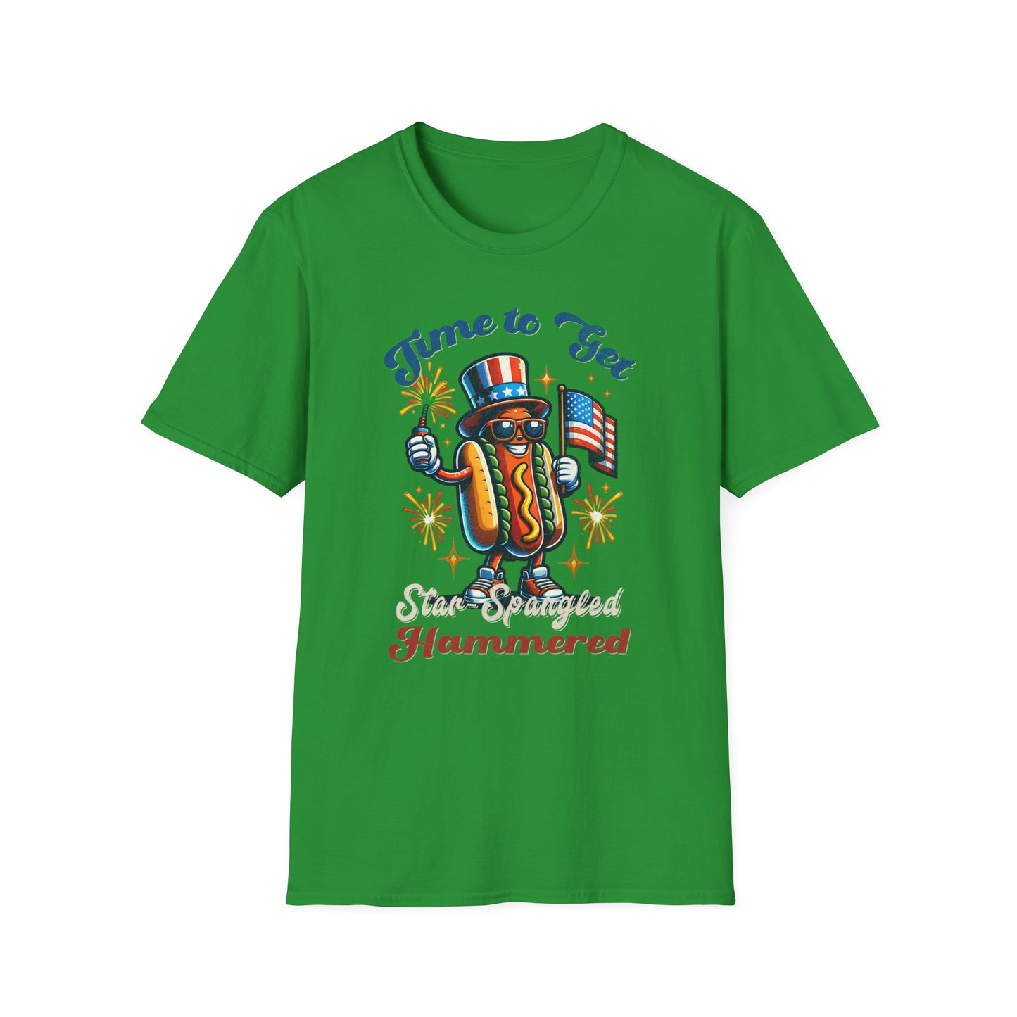 BBQ Hotdogs & Star-Spangled Shenanigans 4th of July T-shirt