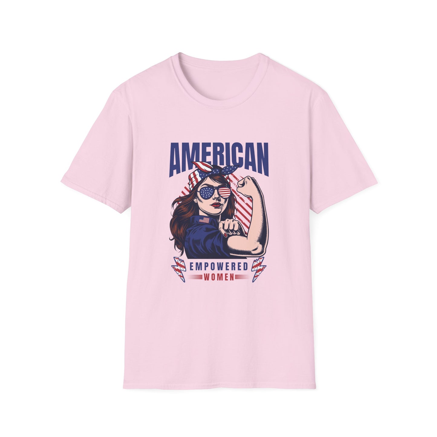 American Empowered Woman 4th of July Gifts Women's T-shirt
