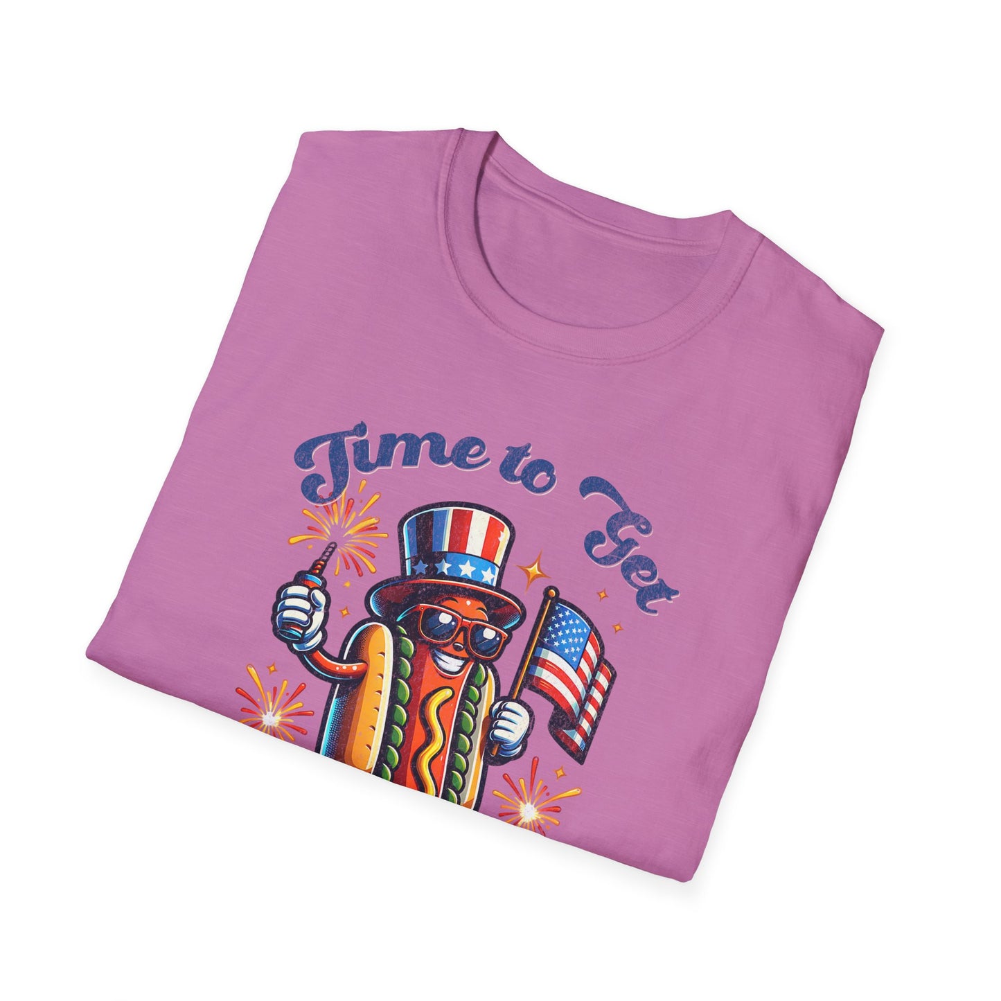 BBQ Hotdogs & Star-Spangled Shenanigans 4th of July T-shirt