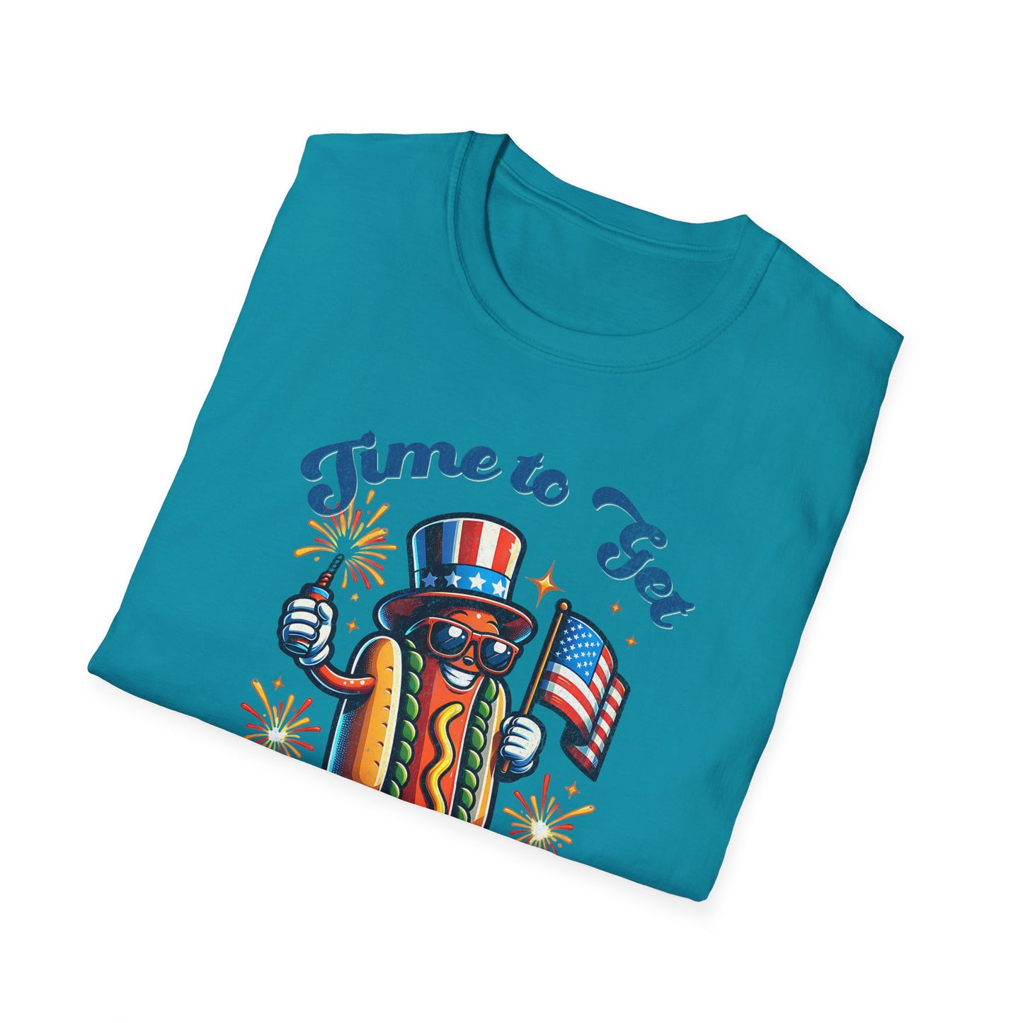 BBQ Hotdogs & Star-Spangled Shenanigans 4th of July T-shirt