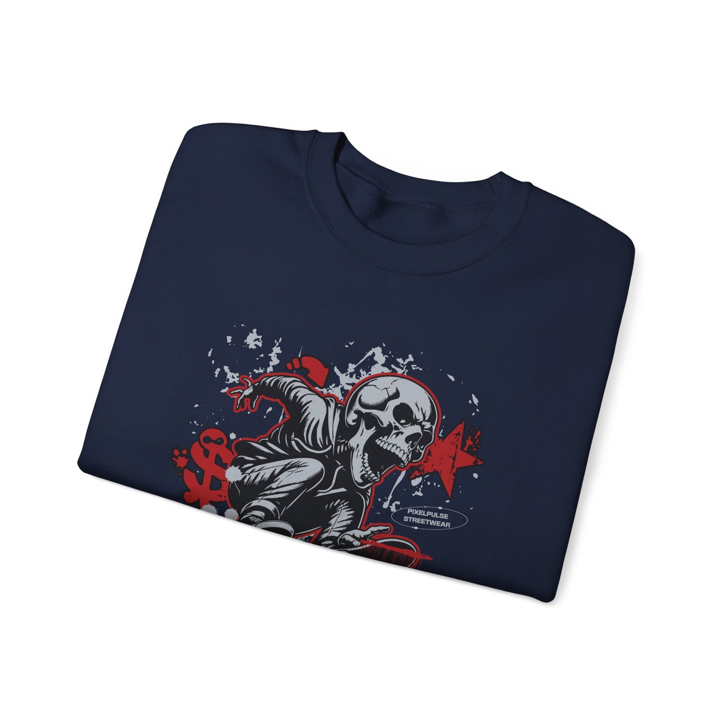 Funny Skull "Culture is a Disaster" Streetwear Sweatshirt