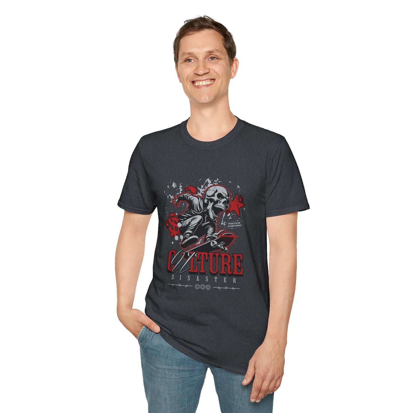 Culture is a Disaster Streetwear Funny Skull T-Shirt