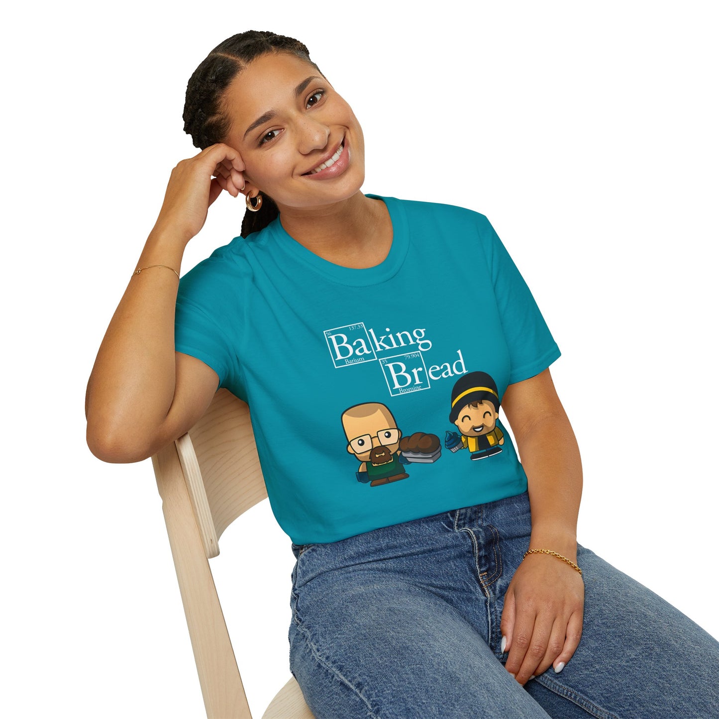 Funny Pop Culture Hilarious Chemistry Student Baking Bread T-Shirt