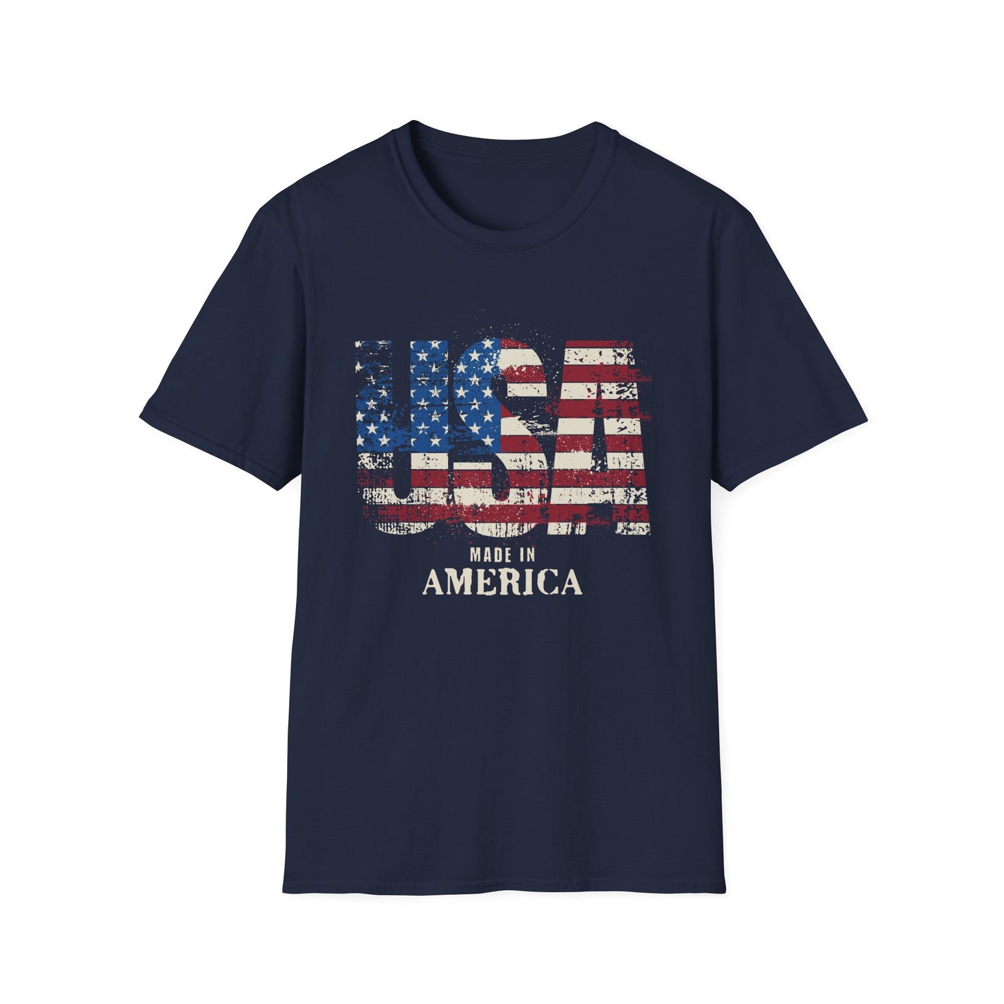 USA Pride US Flag Made in America 4th of July T-shirt
