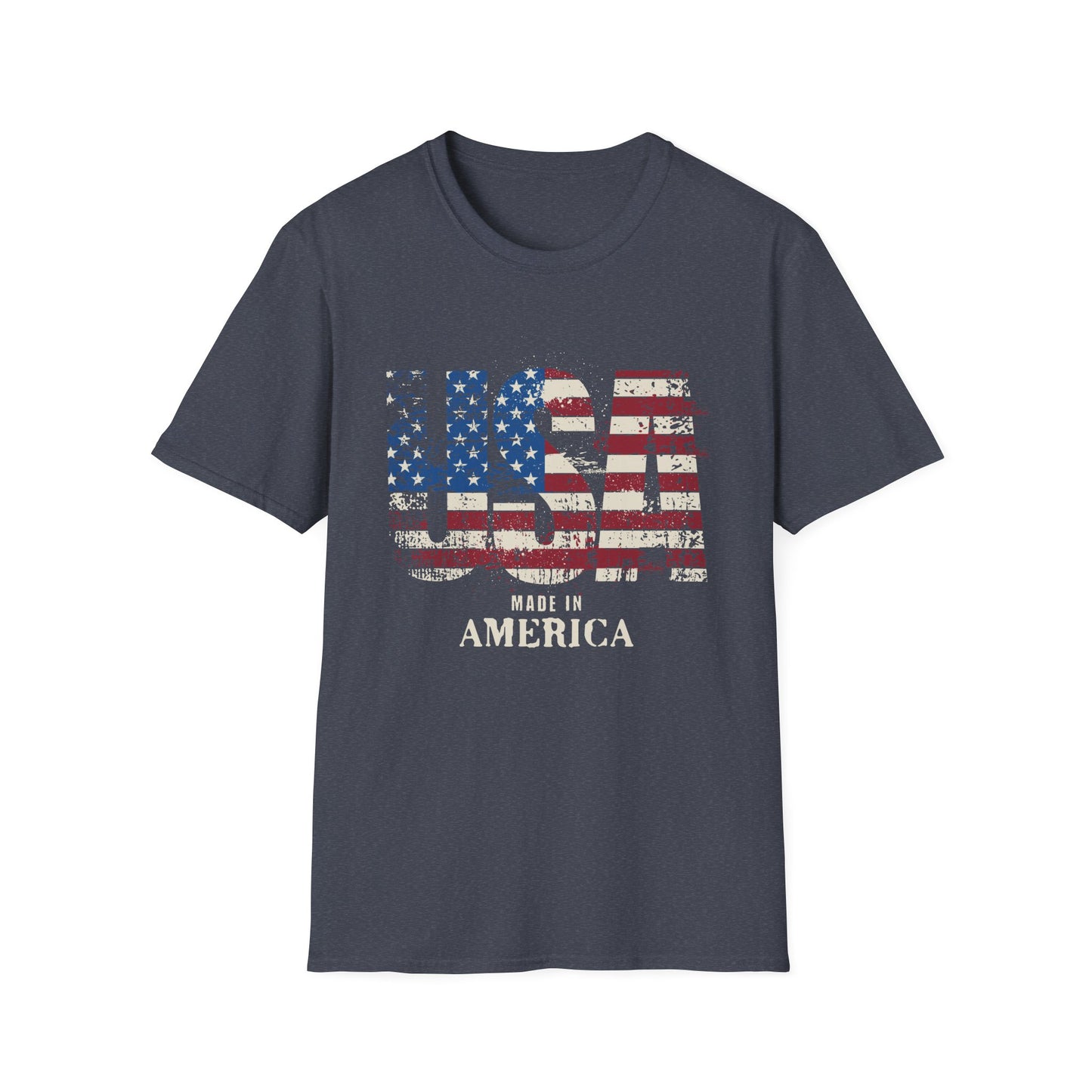 USA Pride US Flag Made in America 4th of July T-shirt
