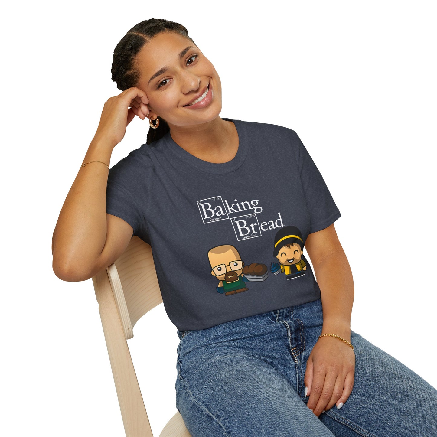 Funny Pop Culture Hilarious Chemistry Student Baking Bread T-Shirt