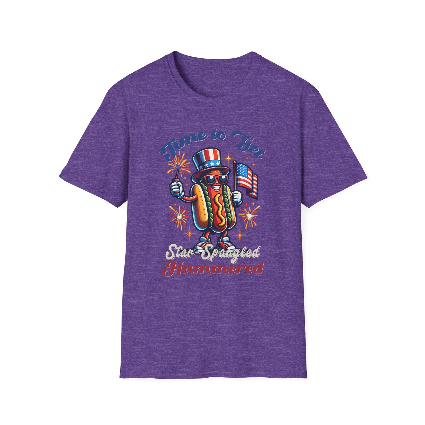 BBQ Hotdogs & Star-Spangled Shenanigans 4th of July T-shirt