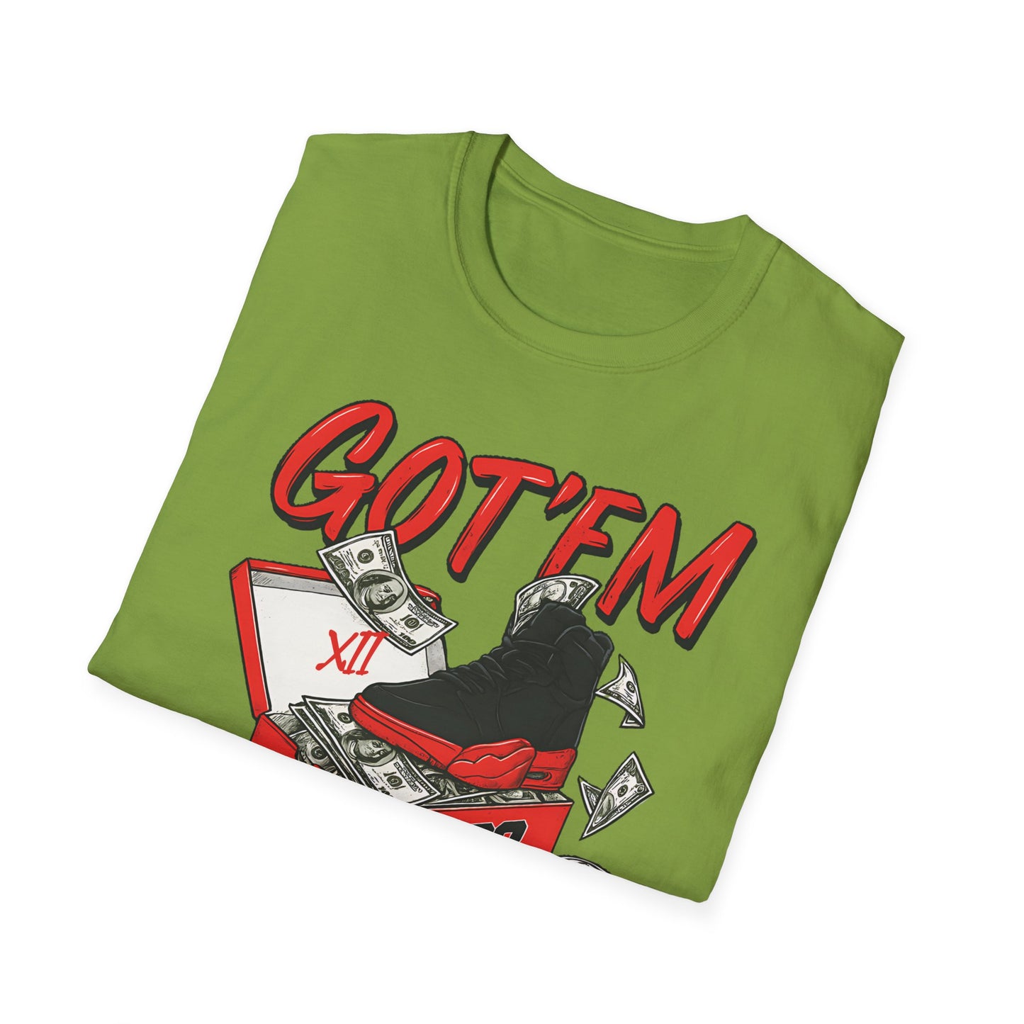 Streetwear Match Jordan 12 Retro Flu Game - XII Graffiti Sneakerhead T-Shirt