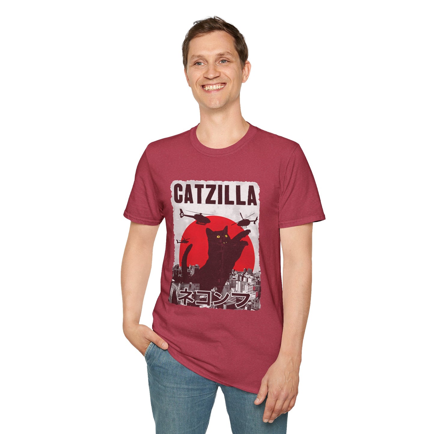 Catzilla Pop Culture Godzilla T-Shirt