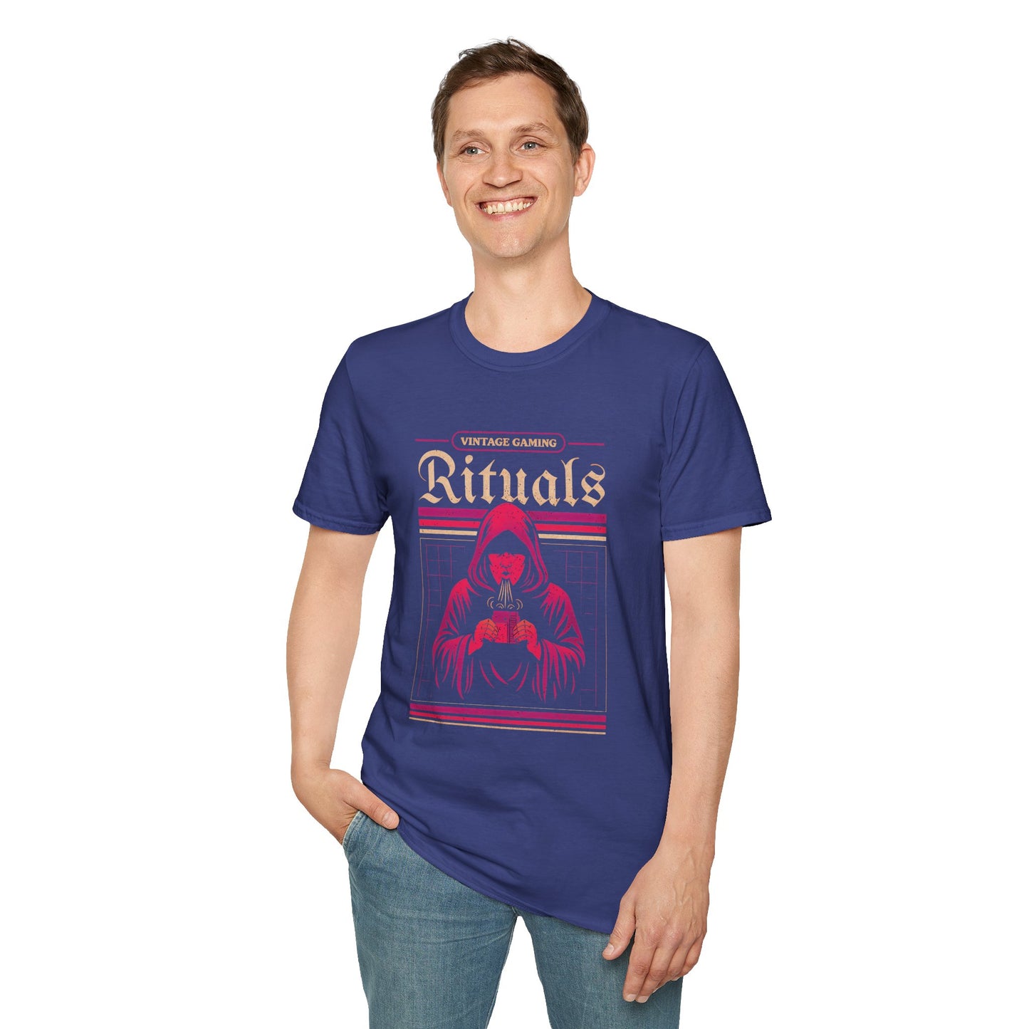 Vintage Gaming Rituals Retro Old School Gamer T-Shirt