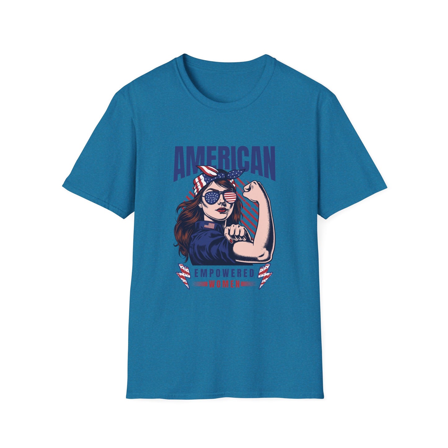 American Empowered Woman 4th of July Gifts Women's T-shirt