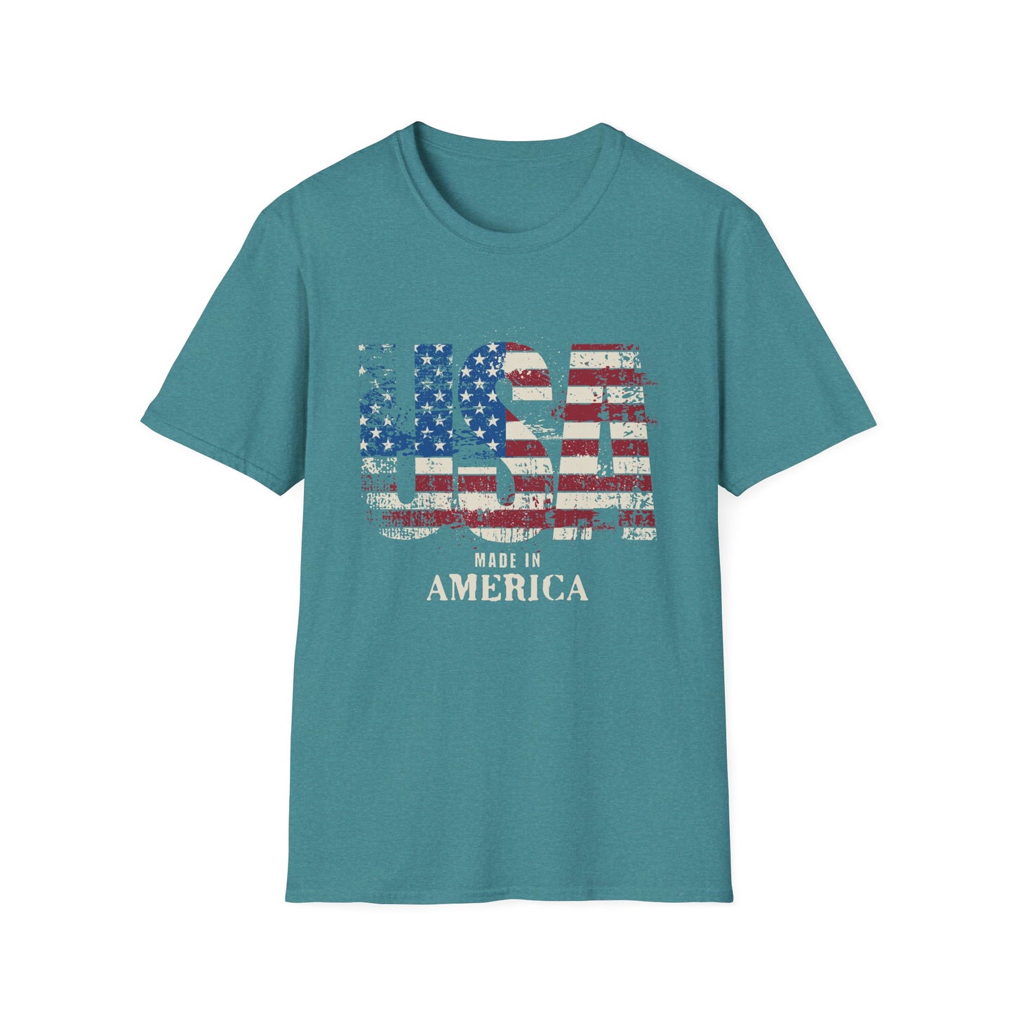 USA Pride US Flag Made in America 4th of July T-shirt