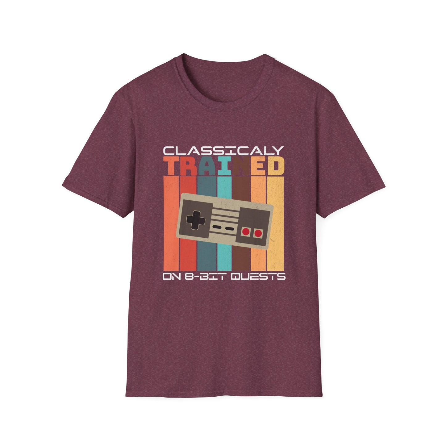 Retro Classically Trained on 8-Bit Quests Gamer T-Shirt