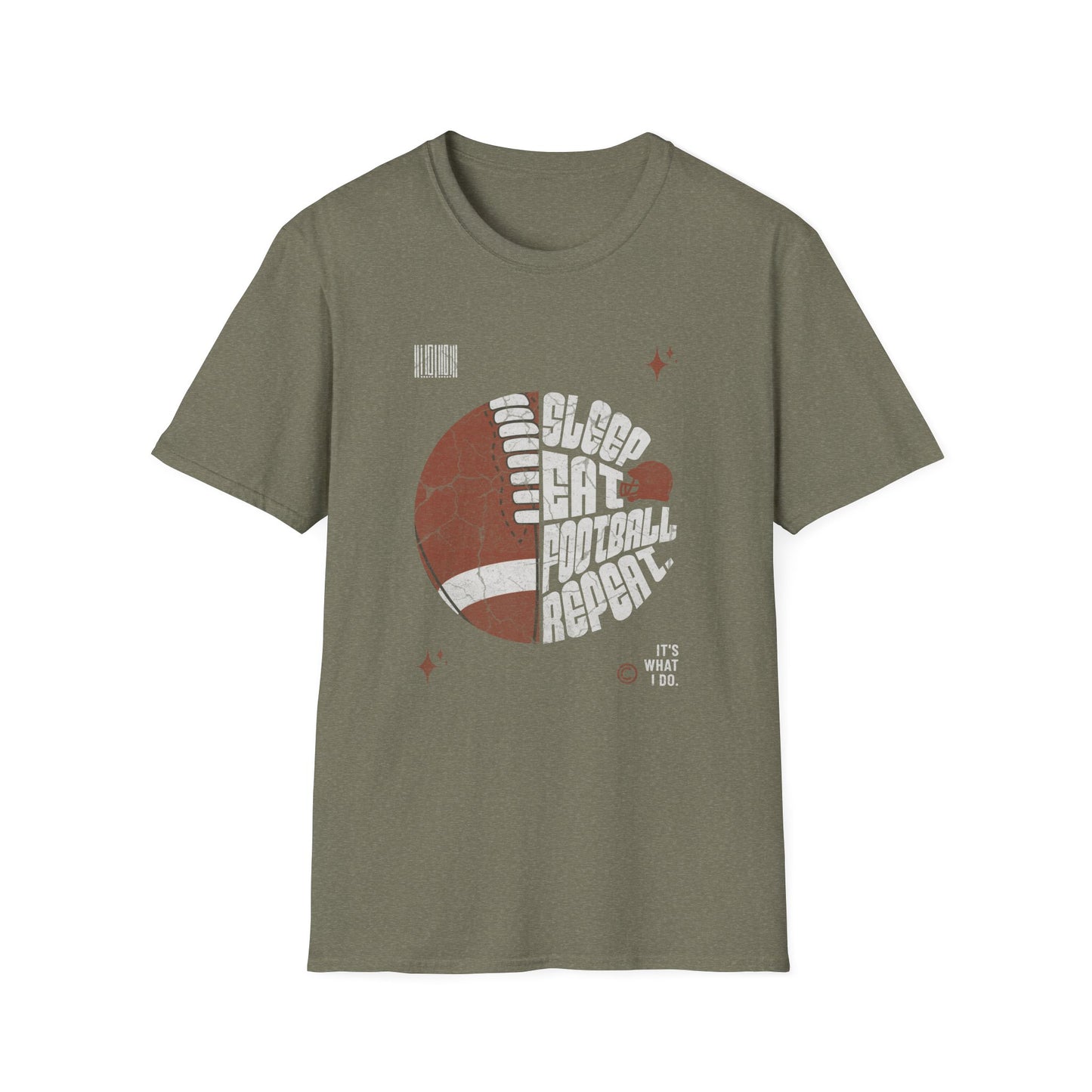 Eat Sleep Football Repeat Football Game Day T-Shirt