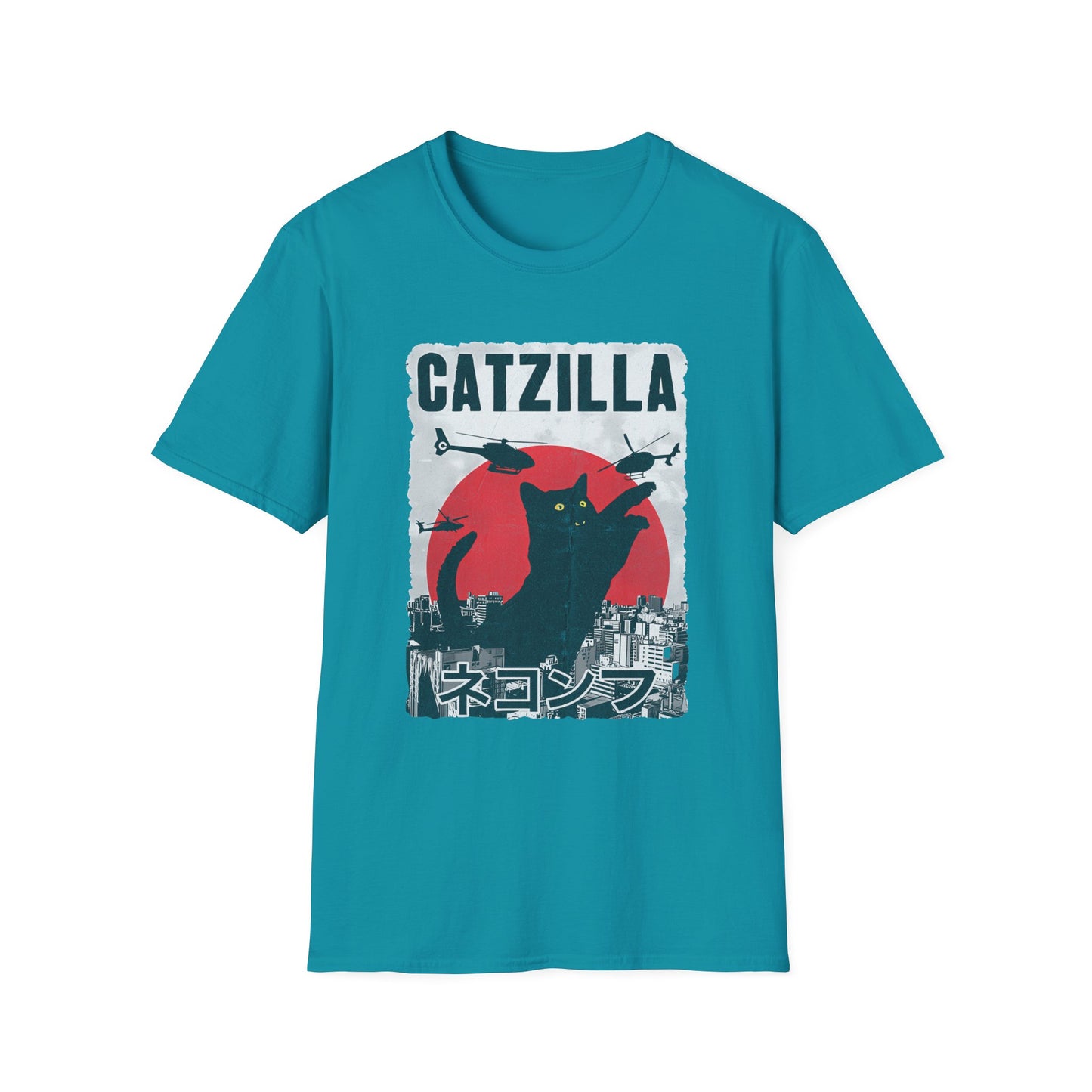Catzilla Pop Culture Godzilla T-Shirt