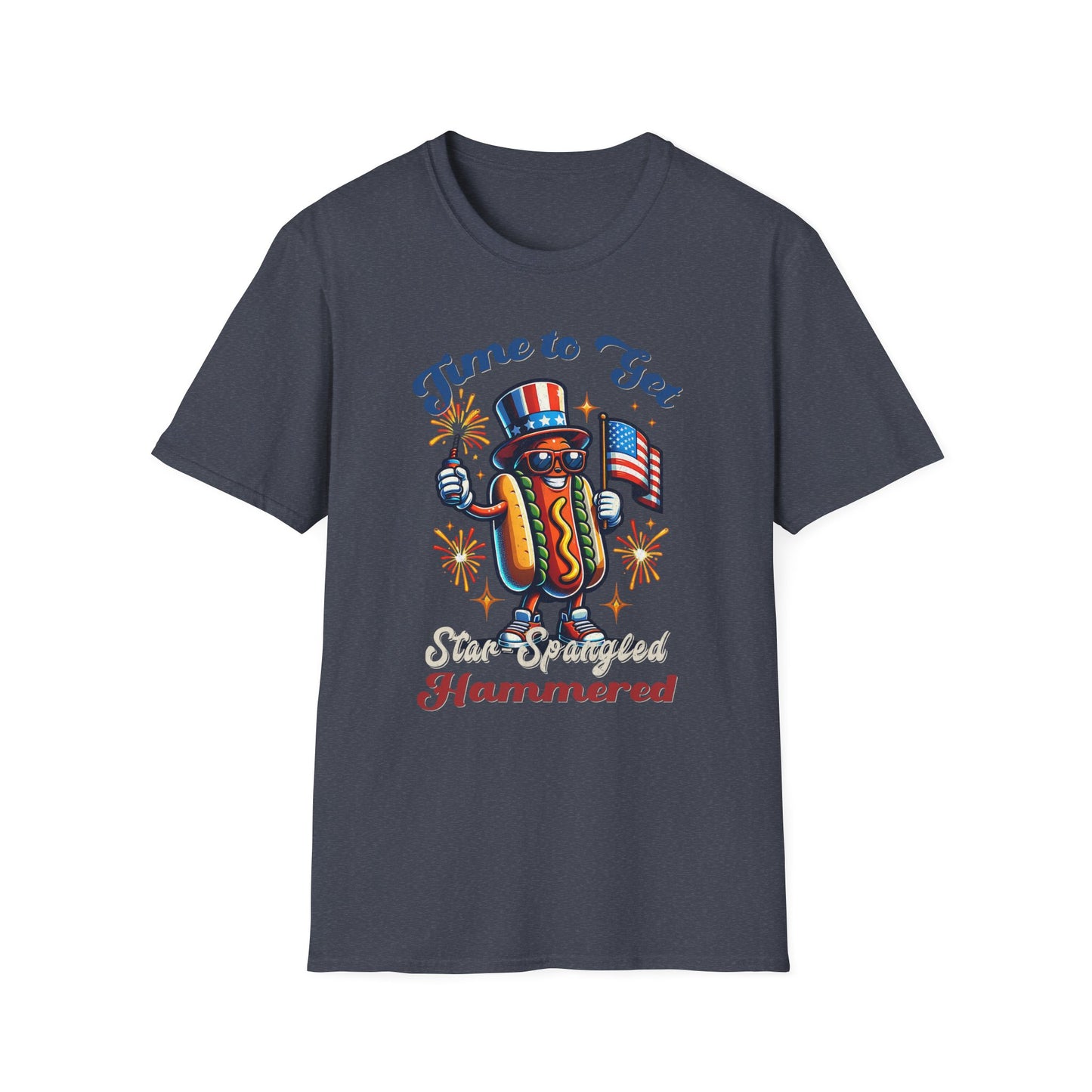 BBQ Hotdogs & Star-Spangled Shenanigans 4th of July T-shirt