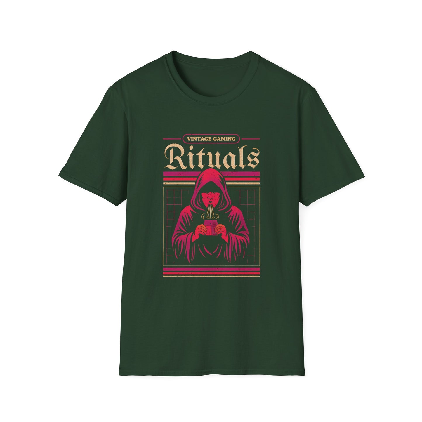 Vintage Gaming Rituals Retro Old School Gamer T-Shirt