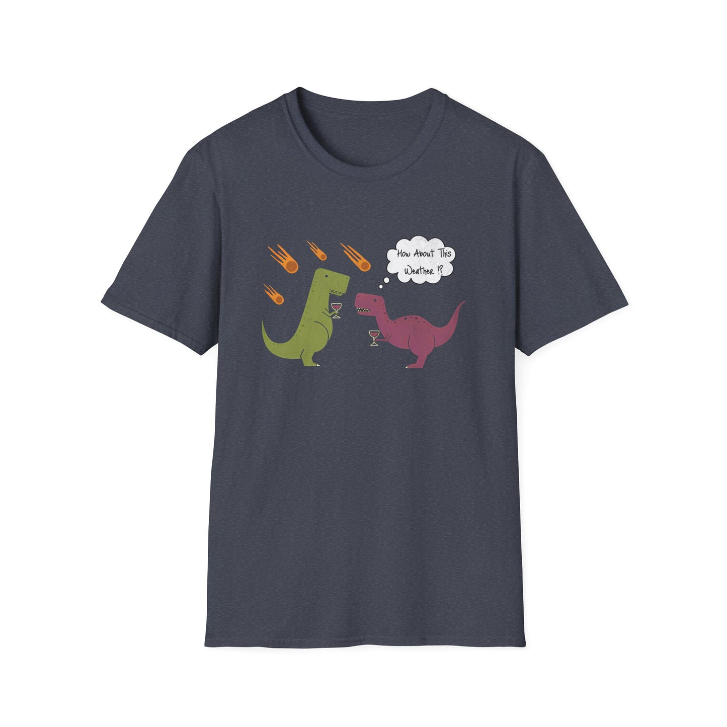 Funny T-Rex How About This Weather? Dino Puns T-Shirt
