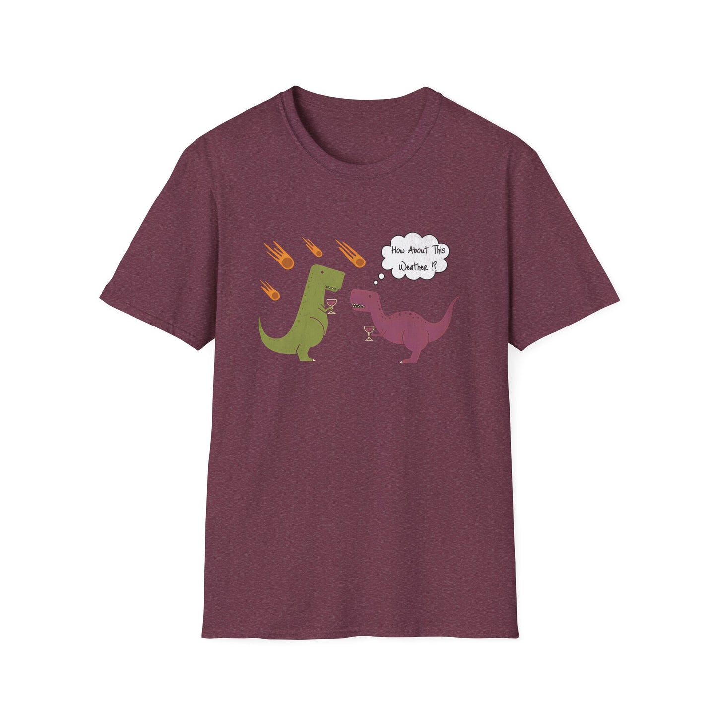 Funny T-Rex How About This Weather? Dino Puns T-Shirt
