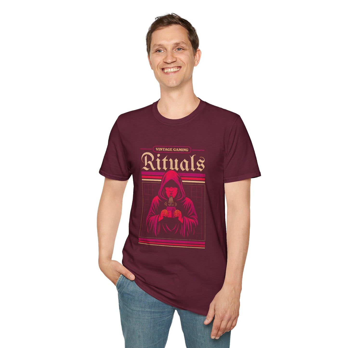 Vintage Gaming Rituals Retro Old School Gamer T-Shirt