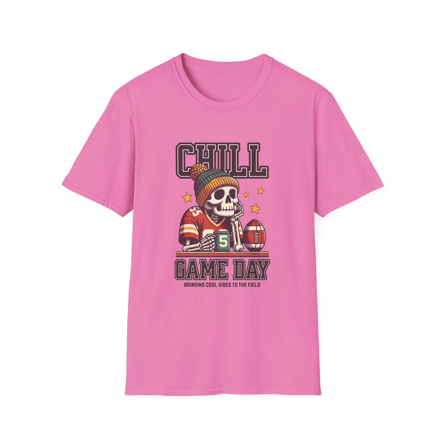 Coffee, Chill & Game Day Football Season T-Shirt