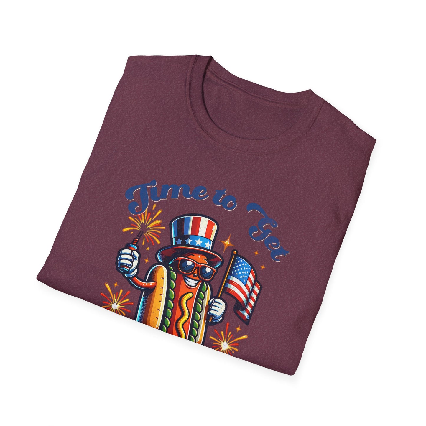 BBQ Hotdogs & Star-Spangled Shenanigans 4th of July T-shirt