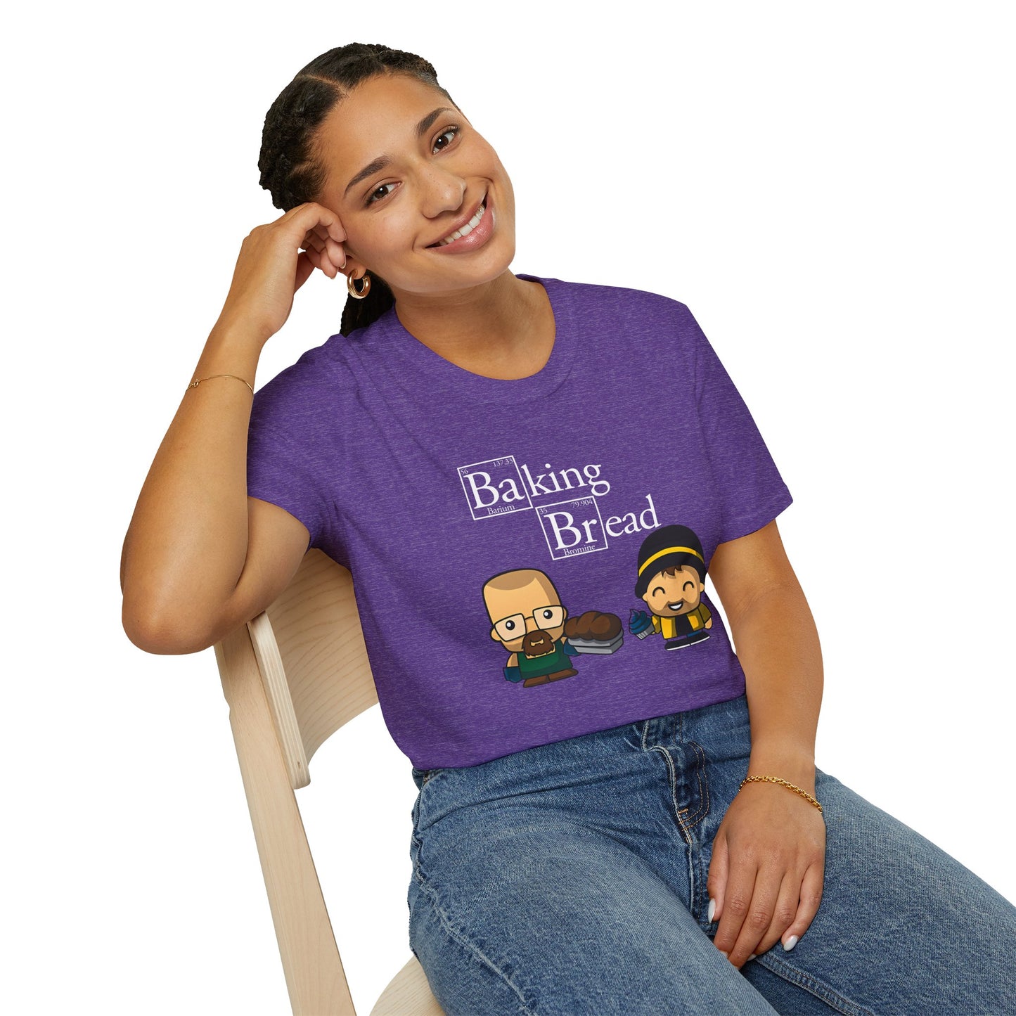 Funny Pop Culture Hilarious Chemistry Student Baking Bread T-Shirt