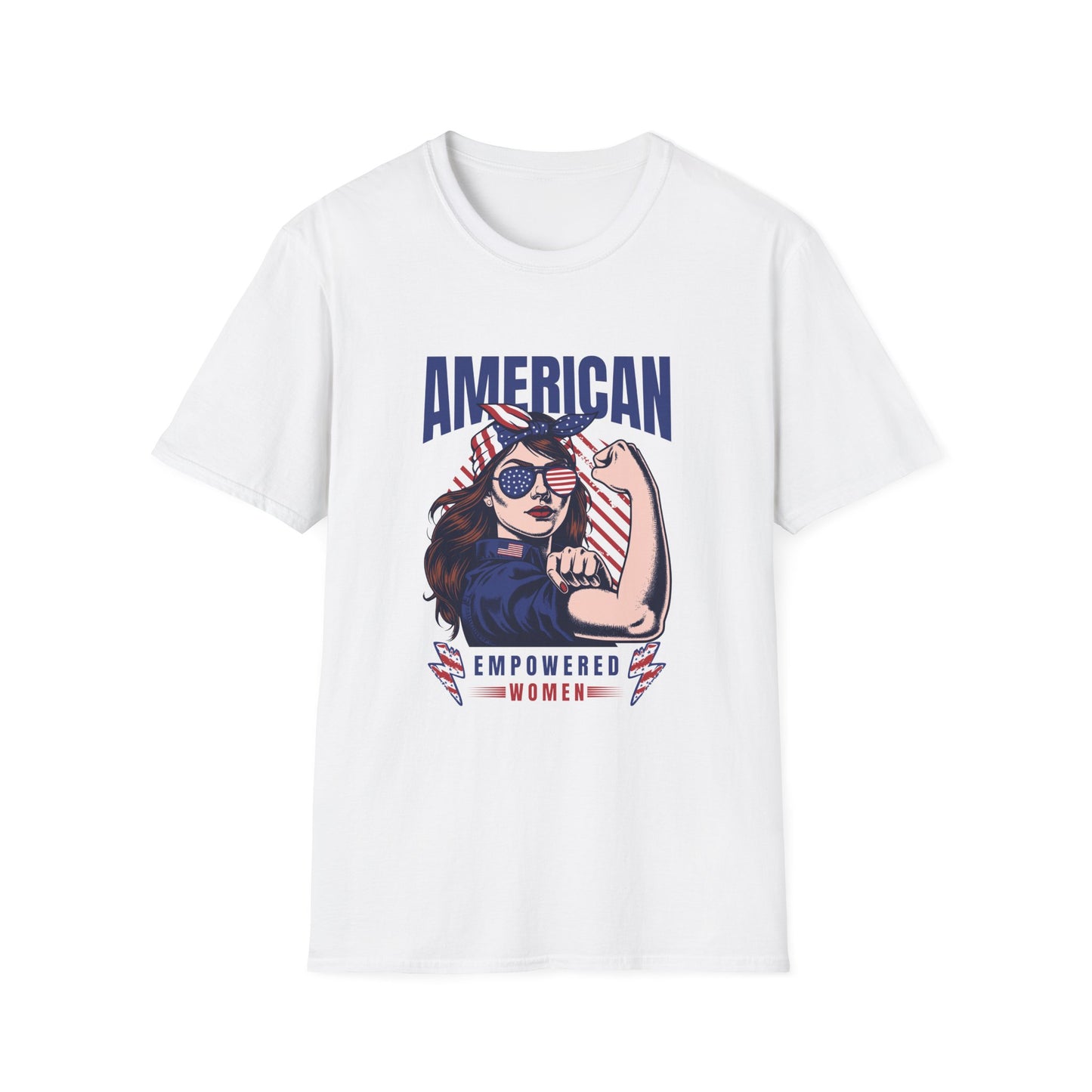 American Empowered Woman 4th of July Gifts Women's T-shirt