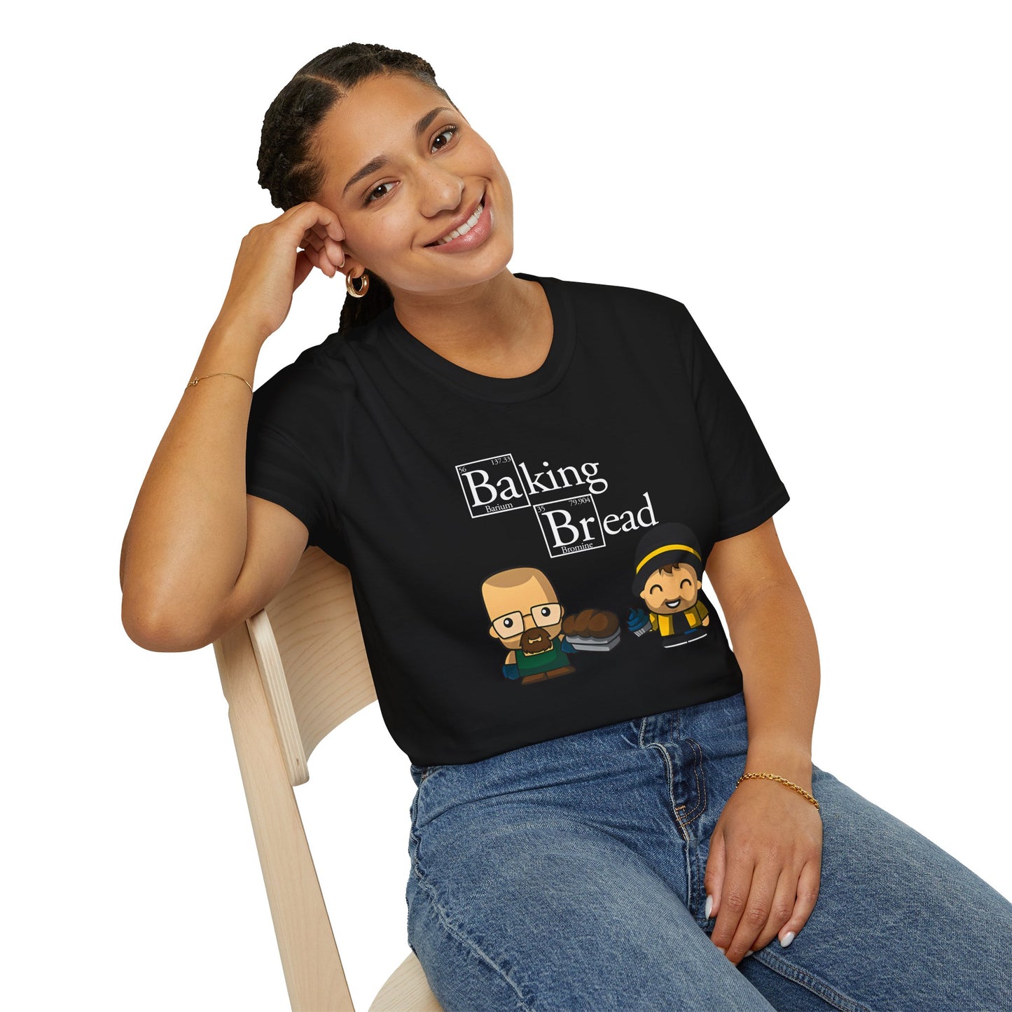 Funny Pop Culture Hilarious Chemistry Student Baking Bread T-Shirt