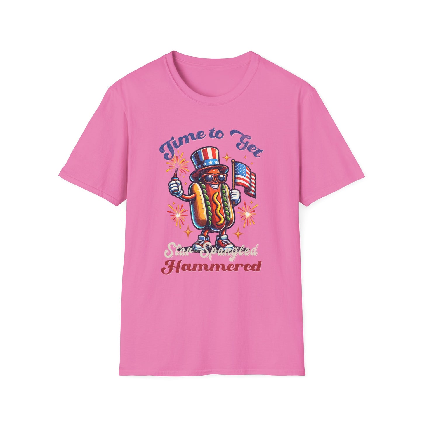 BBQ Hotdogs & Star-Spangled Shenanigans 4th of July T-shirt