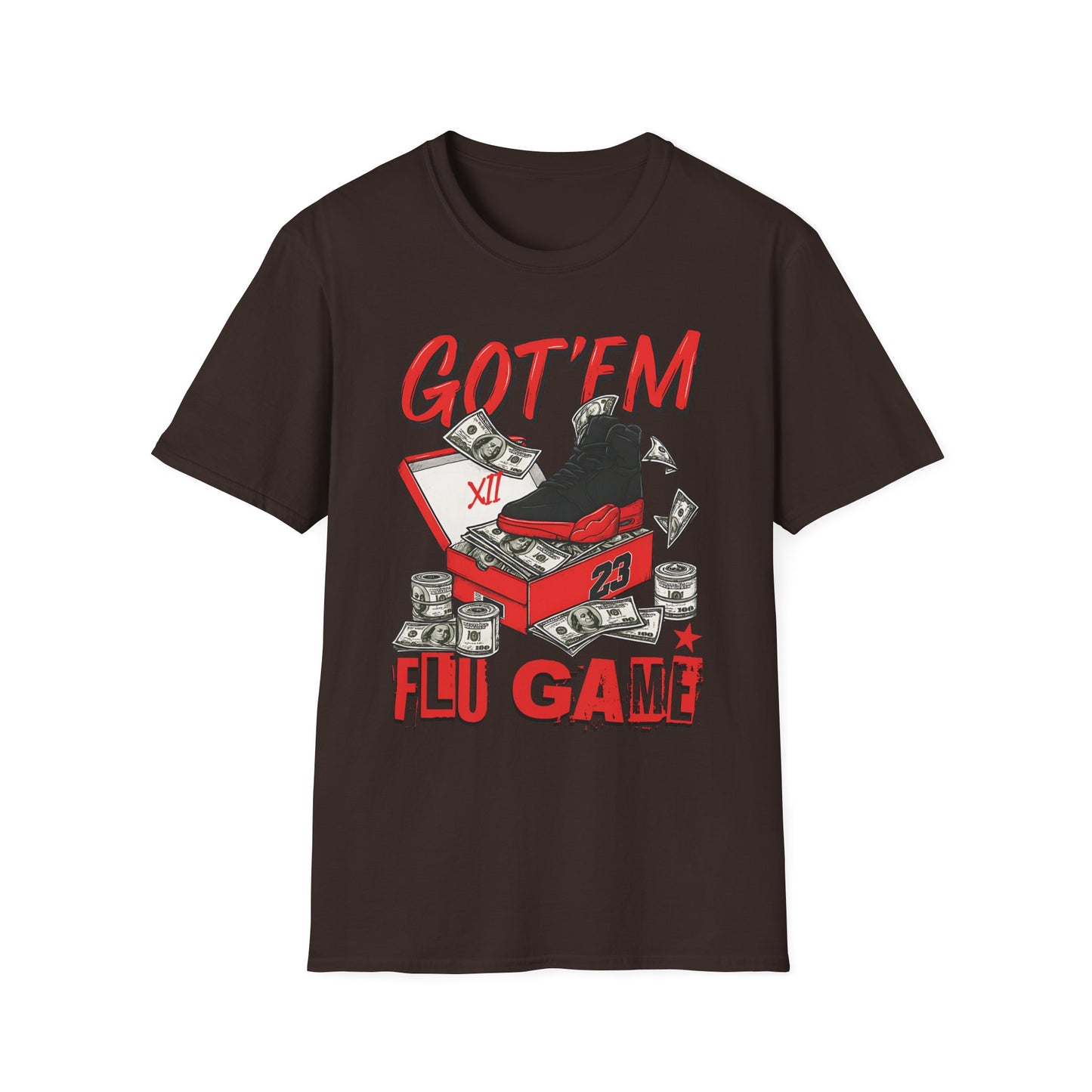 Streetwear Match Jordan 12 Retro Flu Game - XII Graffiti Sneakerhead T-Shirt