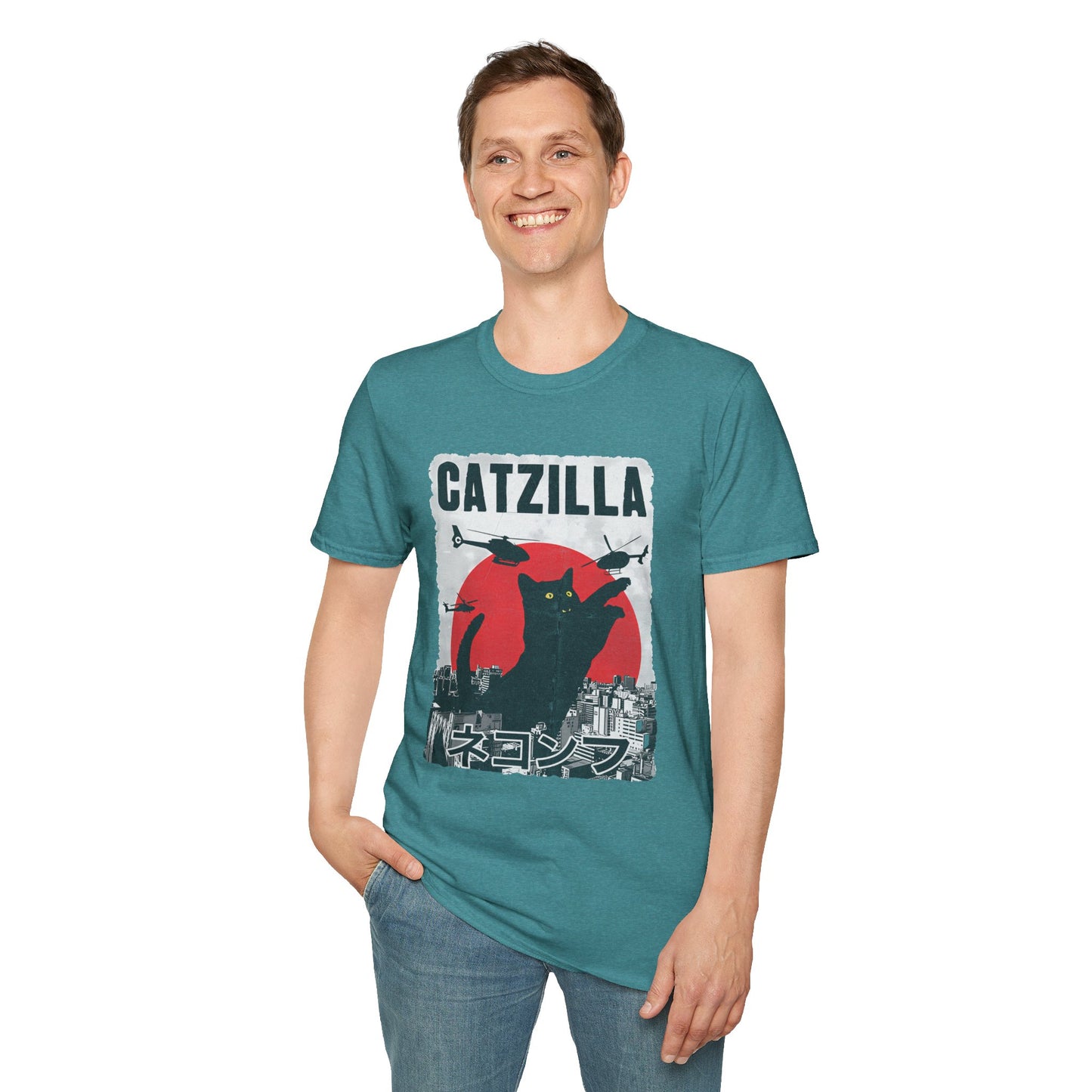 Catzilla Pop Culture Godzilla T-Shirt