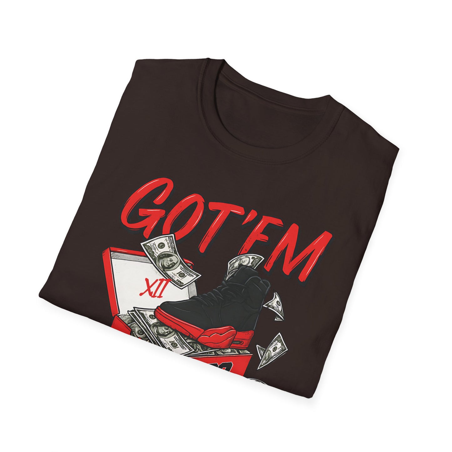 Streetwear Match Jordan 12 Retro Flu Game - XII Graffiti Sneakerhead T-Shirt