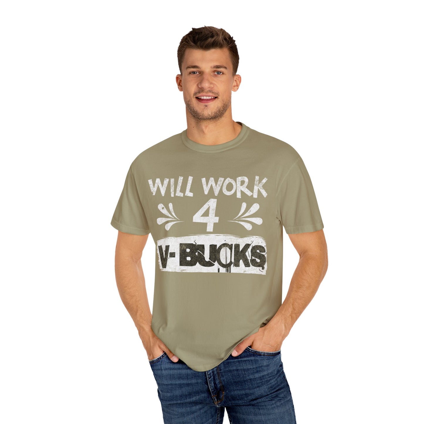 Will Work for V-Bucks Funny Gamer T-shirt
