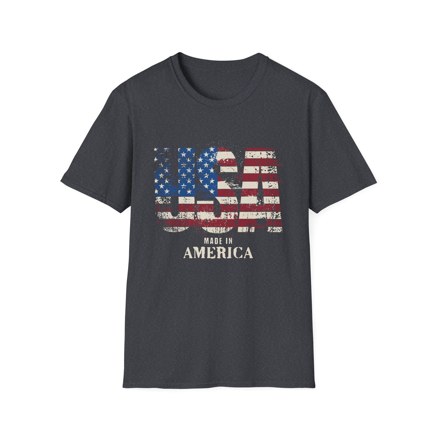 USA Pride US Flag Made in America 4th of July T-shirt