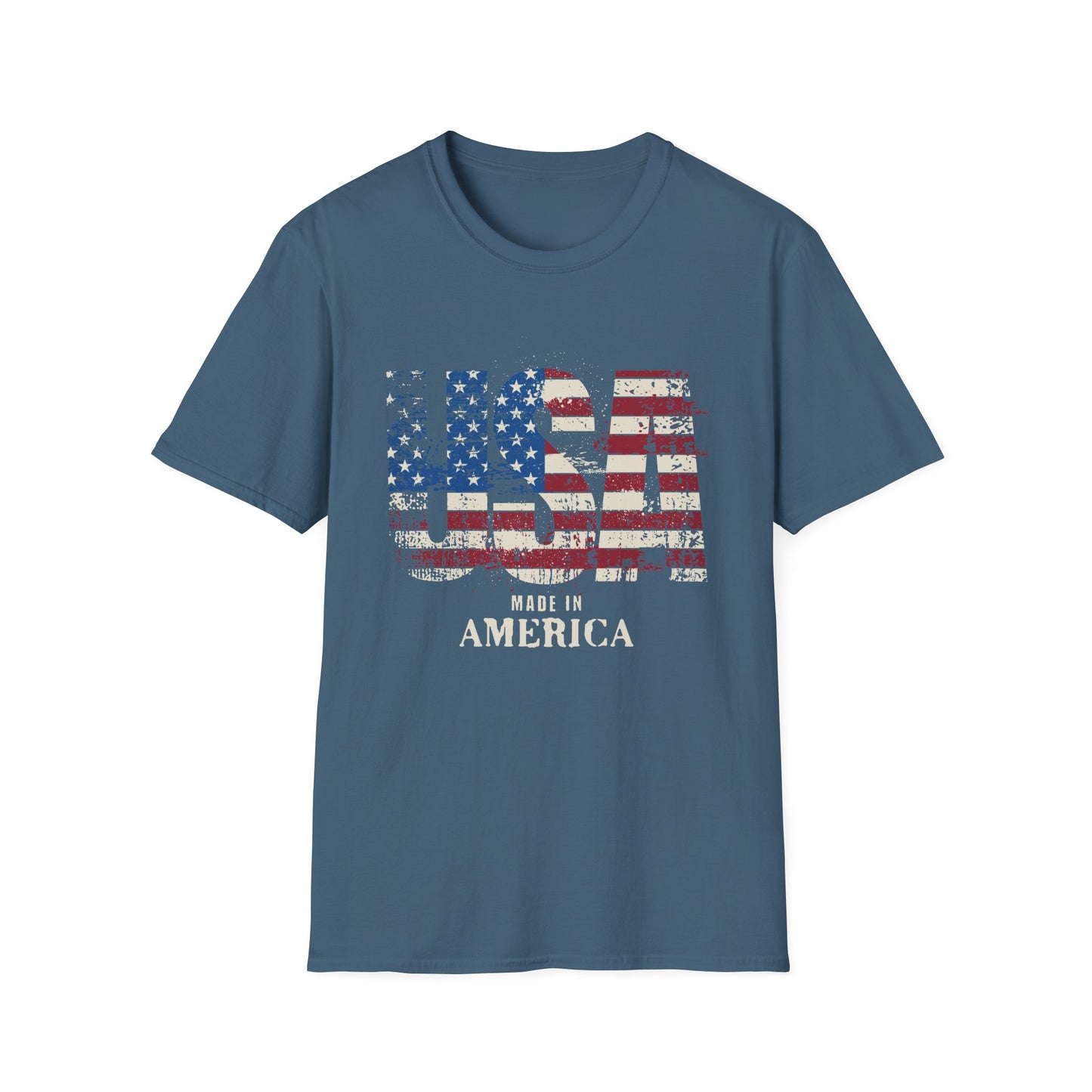 USA Pride US Flag Made in America 4th of July T-shirt