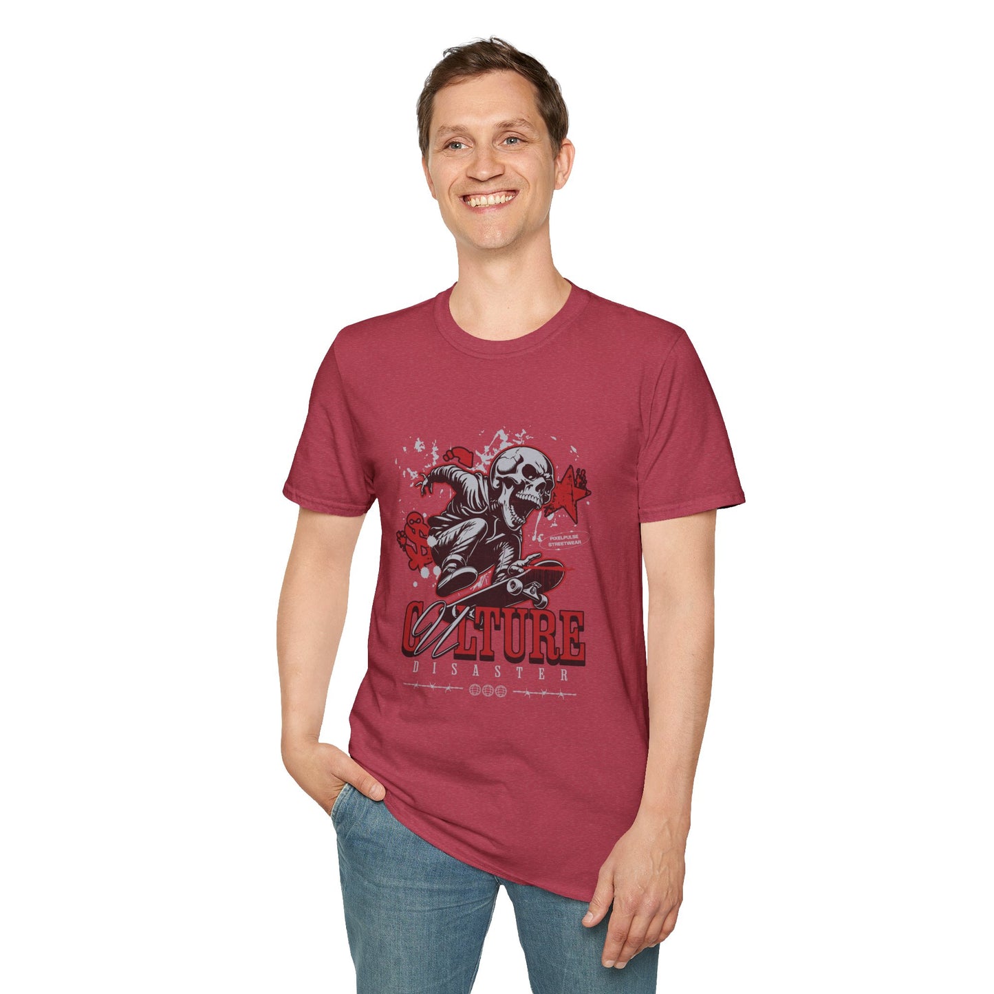 Culture is a Disaster Streetwear Funny Skull T-Shirt