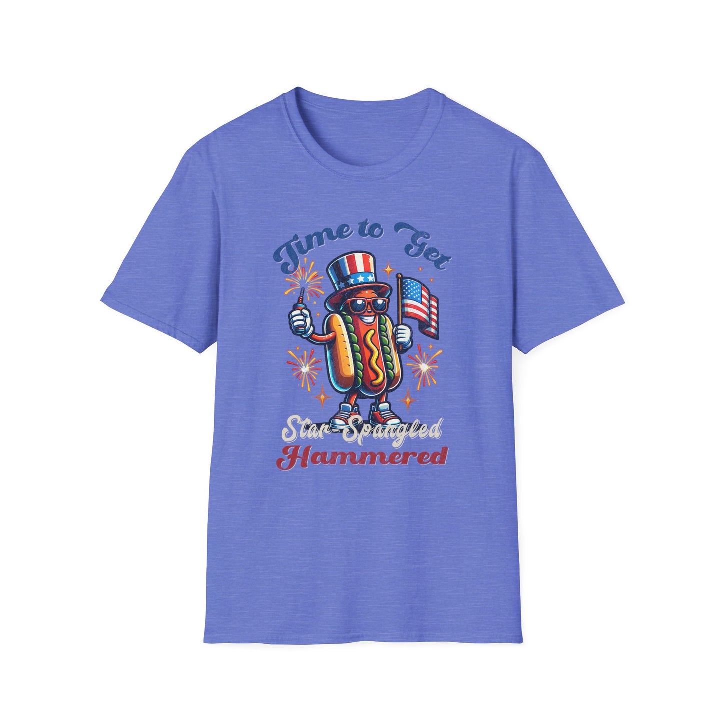 BBQ Hotdogs & Star-Spangled Shenanigans 4th of July T-shirt