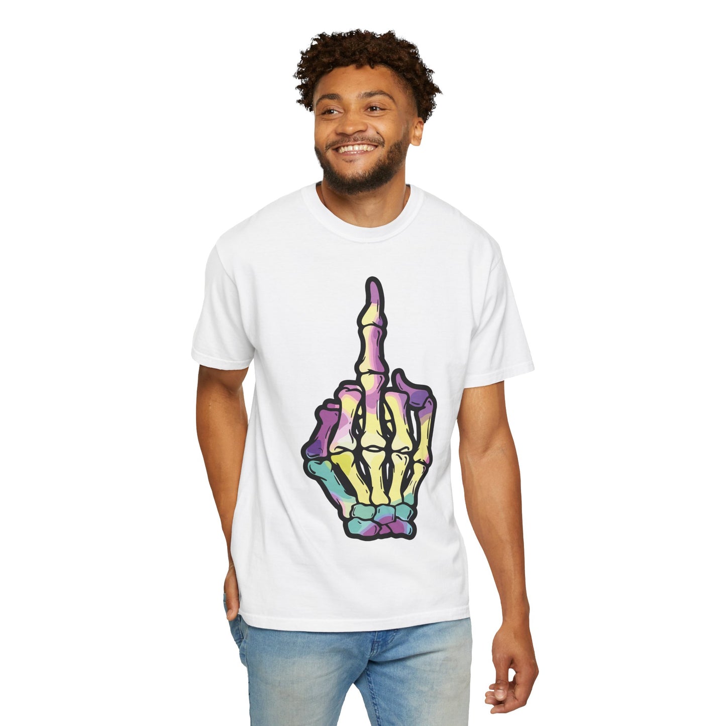 Skeleton Hand F You Streetwear T-shirt
