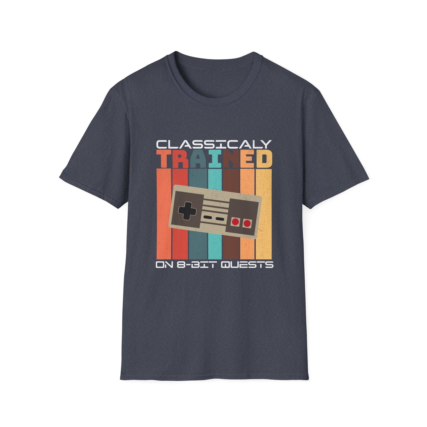 Retro Classically Trained on 8-Bit Quests Gamer T-Shirt