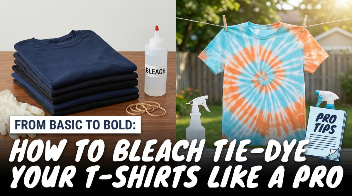 How to Bleach Tie-Dye Your T-Shirts Like a Pro
