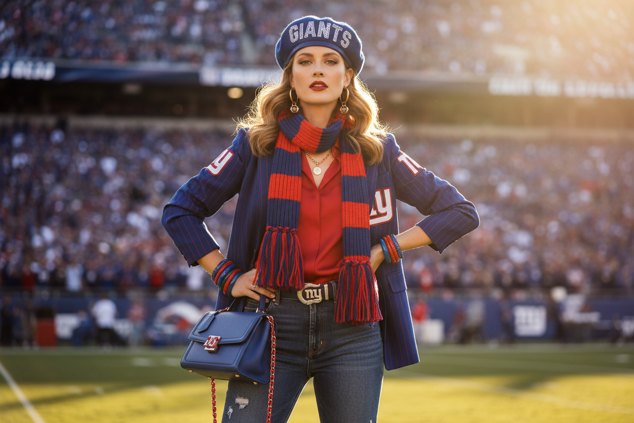 Marissa Ayers Giants Preseason Fashion: How Jaxson Dart's Girlfriend Made NFL Game Day the Season's Best Style Moment