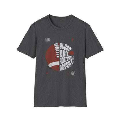Eat Sleep Football Repeat Football Game Day T-Shirt