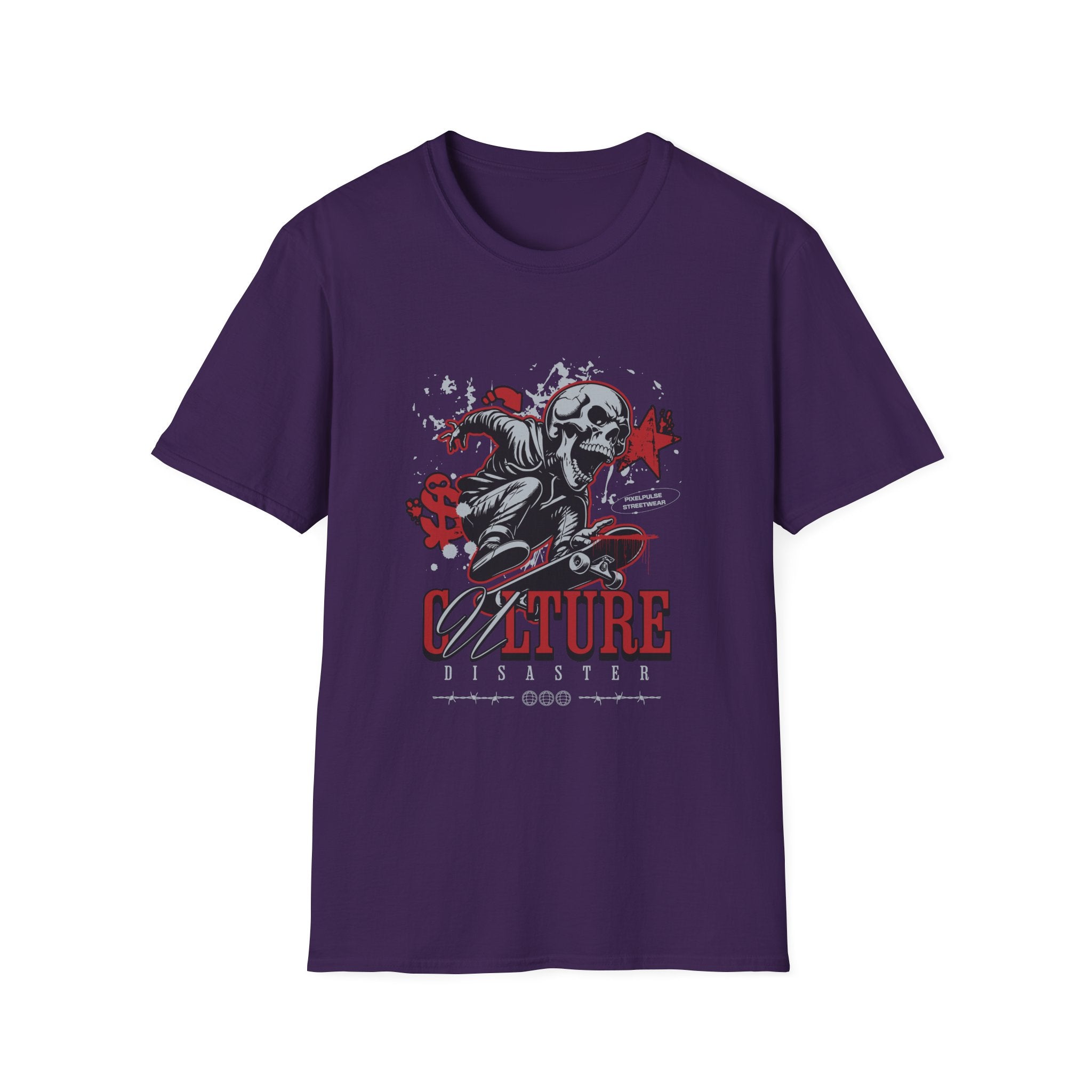 Culture is a Disaster Streetwear Funny Skull T-Shirt