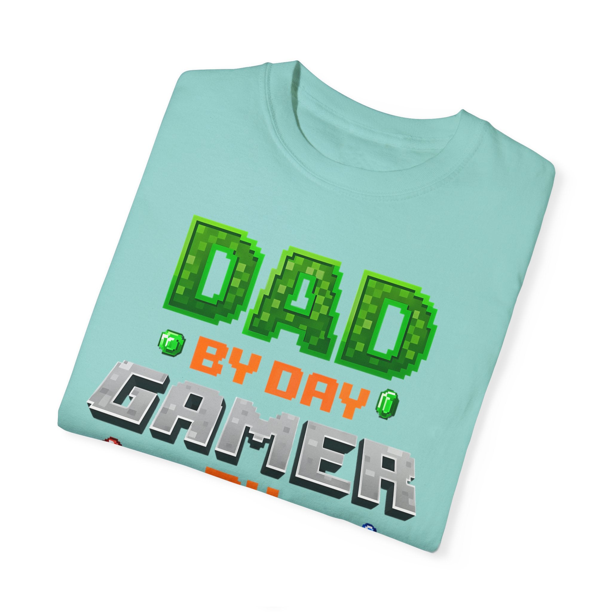 Dad By Day, Gamer By Night – Pixel Hero T-shirt