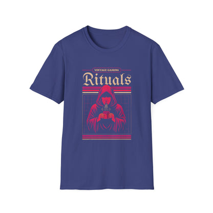 Vintage Gaming Rituals Retro Old School Gamer T-Shirt