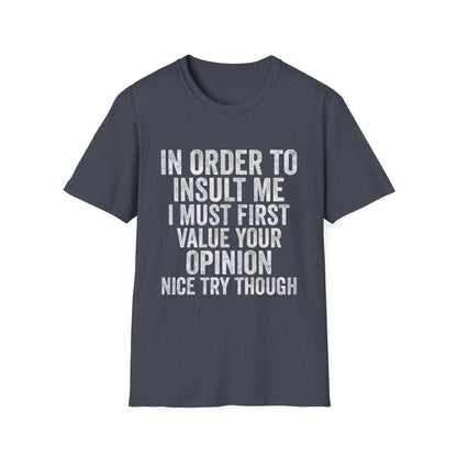 Joke Sarcastic Tee Hilarious Adult Graphic T-shirts
