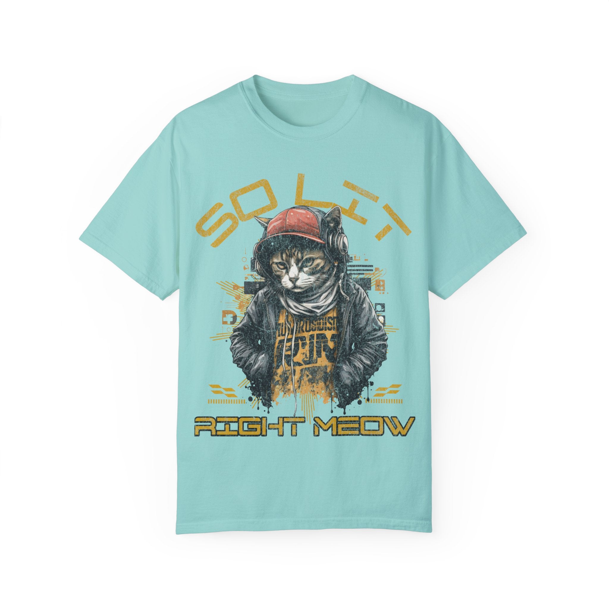 So Lit Right Meow Funny Cat Streetwear T-Shirt